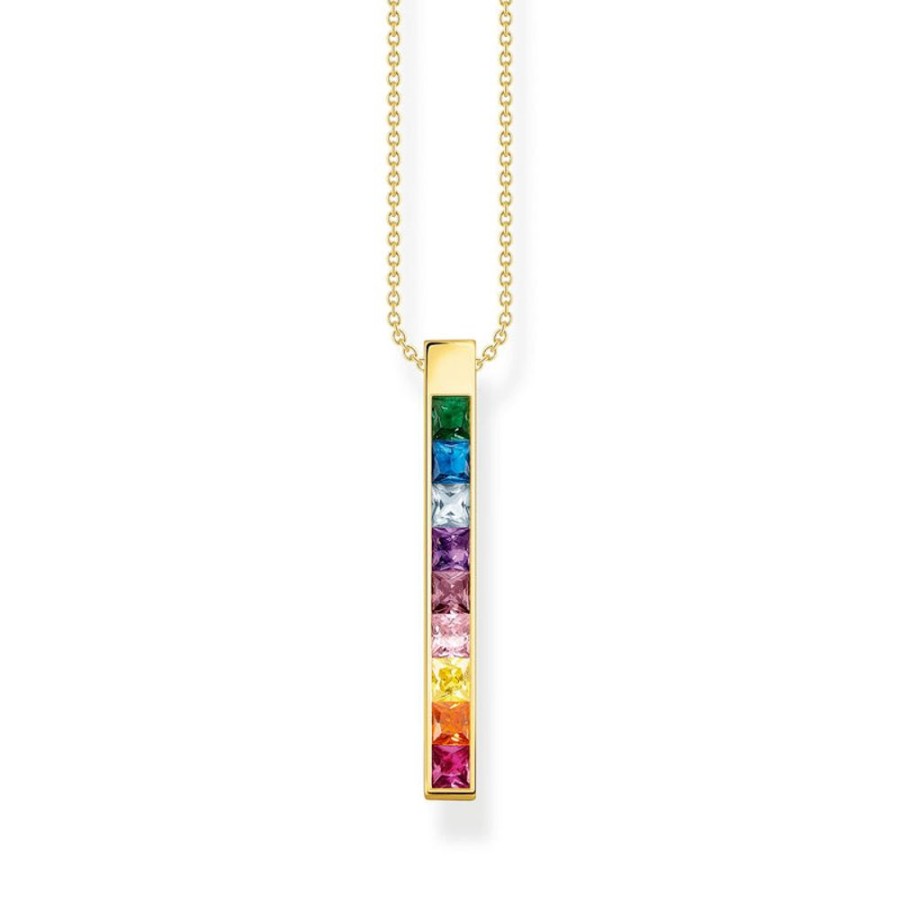 Jewellery Thomas Sabo | Thomas Sabo Necklace Colourful Stones Gold