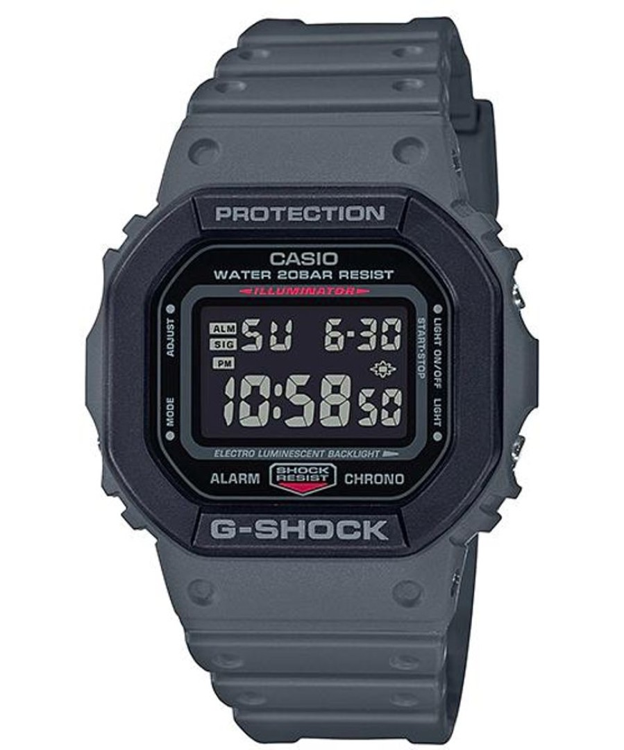 Watches G-Shock | Digital Street Utility Black Resin Band Watch