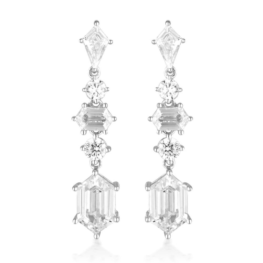 Jewellery Georgini | Georgini Rock Star Sword Silver Earrings