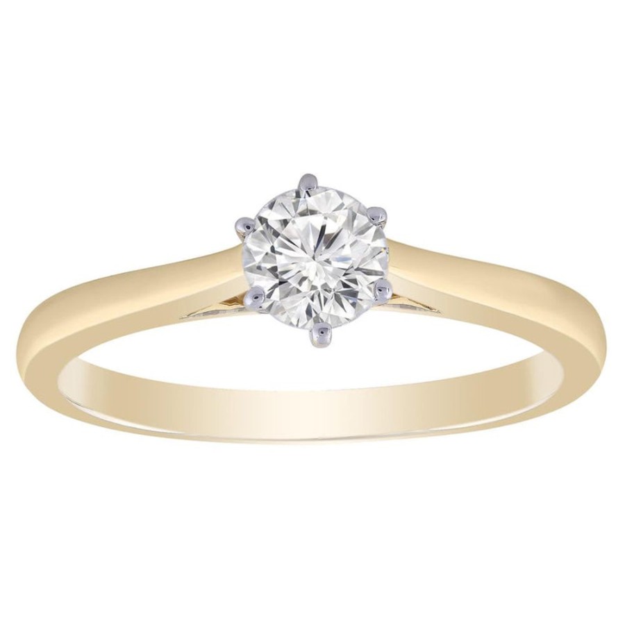 Jewellery Diamonds by WD | Solitaire Ring In 0.5Ct Diamond With 9K Yellow Gold