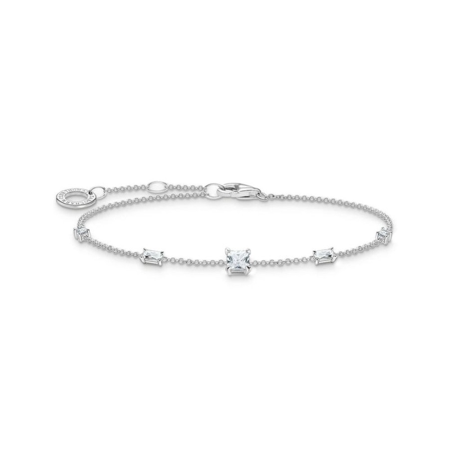 Jewellery Thomas Sabo | Bracelet With White Stones Silver