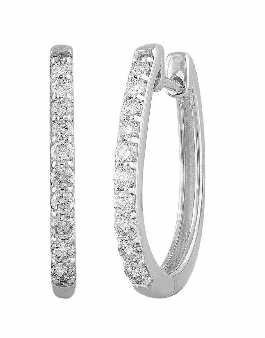 Jewellery Diamonds by WD | Huggie Earrings With 0.5Ct Diamonds In 9K