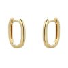 Jewellery Diamonds by WD | 9K Yellow Gold Small Rectangular Creole Earring13.5Mm