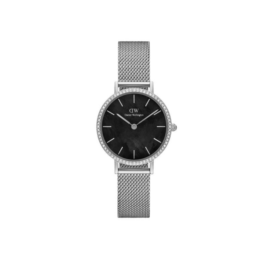 Watches Daniel Wellington | Petite 28Mm Bezel Mesh Black Watch