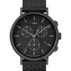 Watches Timex | Fairfield Chronograph 41Mm Leather Strap Watch