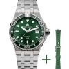 Watches Maurice Lacroix | Swiss-Made Aikon Venturer 38Mm Green/Steel Watch