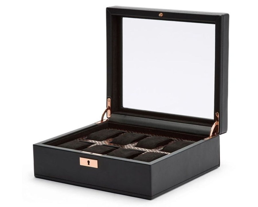 Accessories Wolf | Axis 8 Piece Watch Box Copper