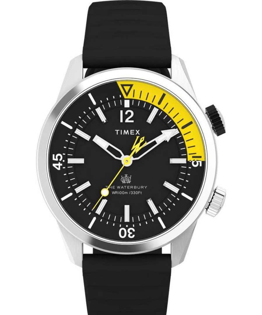 Watches Timex | Waterbury Dive Synthetic Rubber Strap Watch