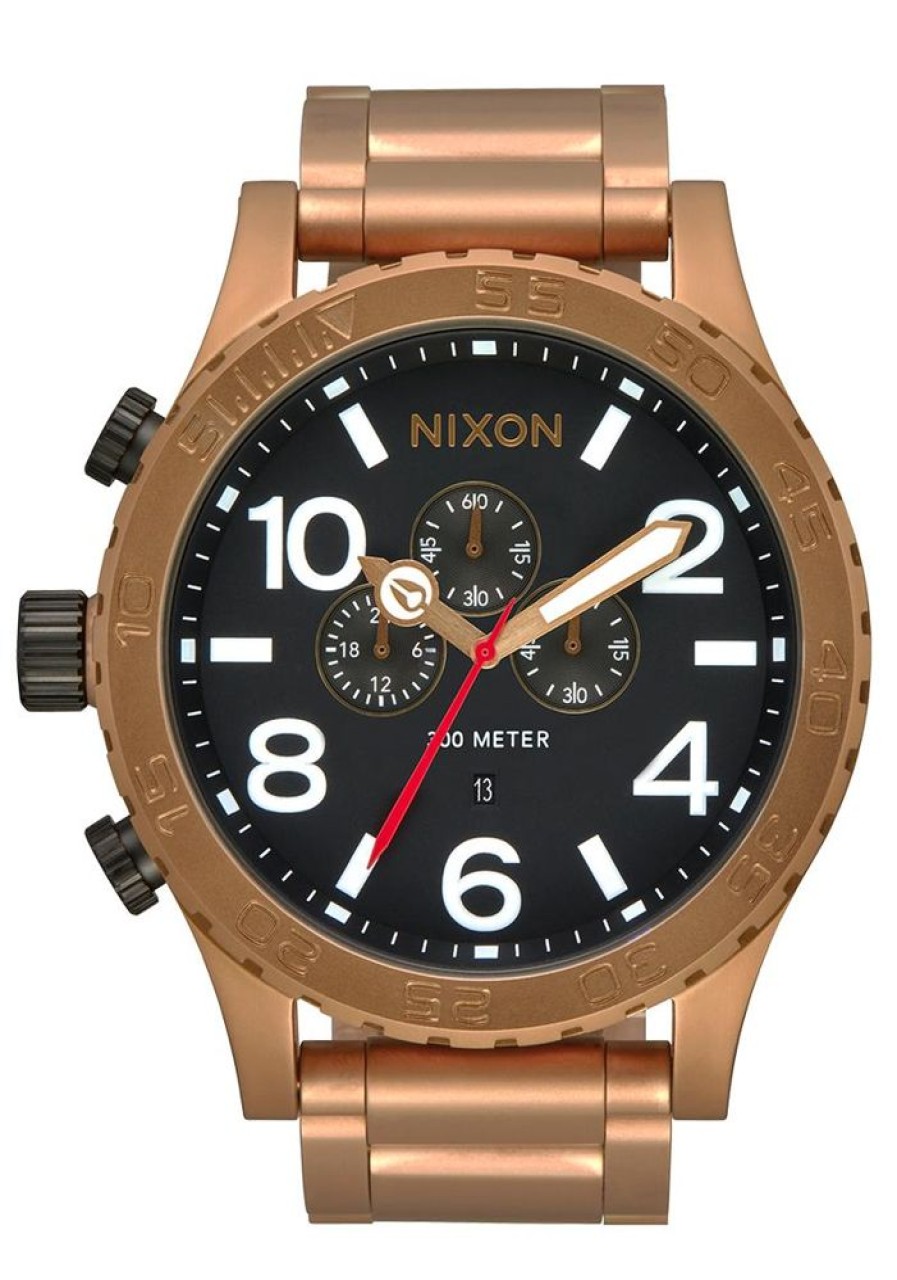 Watches Nixon | 51-30 Chrono Stainless Steel Black Dial