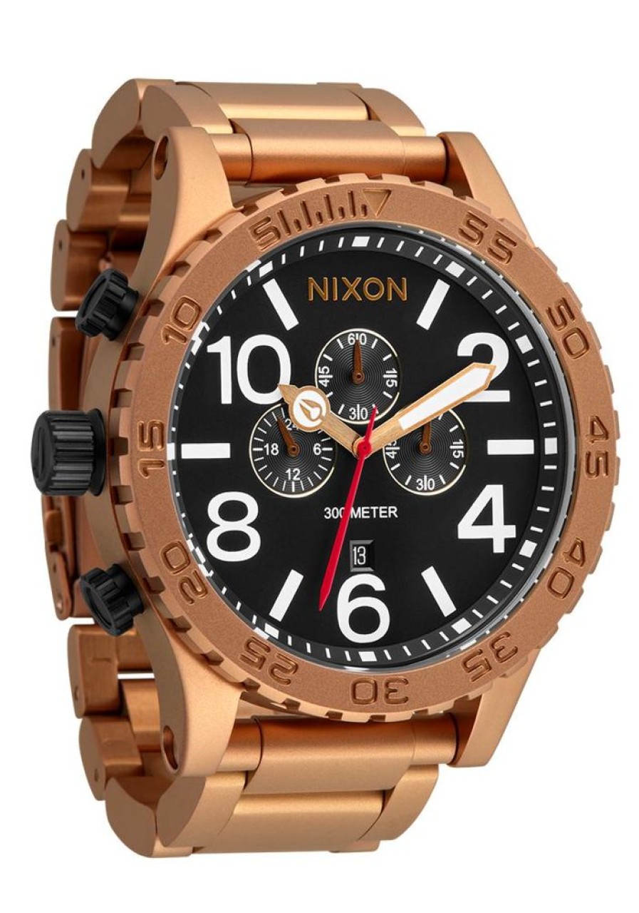 Watches Nixon | 51-30 Chrono Stainless Steel Black Dial