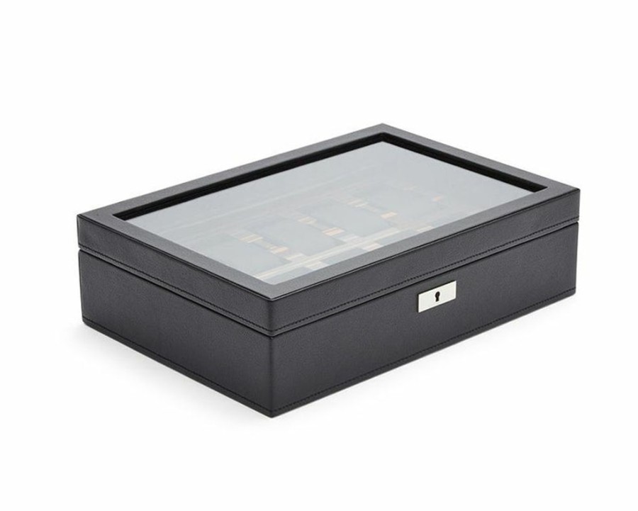 Accessories Wolf | Roadster 10 Pc Watch Box Black