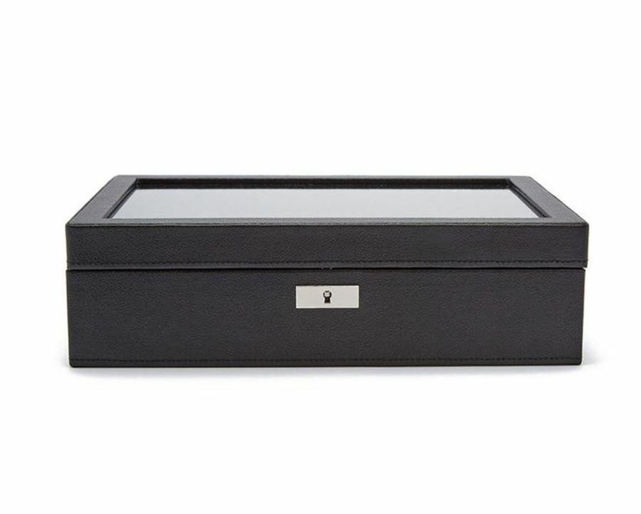 Accessories Wolf | Roadster 10 Pc Watch Box Black