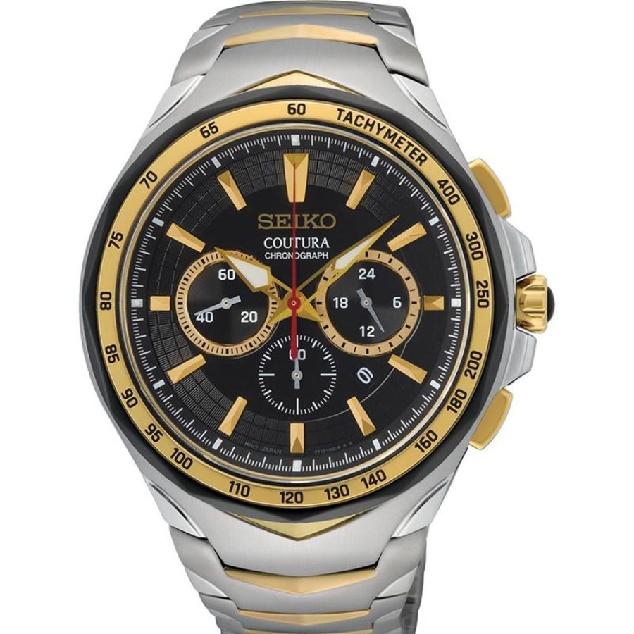 Watches Seiko | Coutura Men'S Two-Tone Chronograph Watch