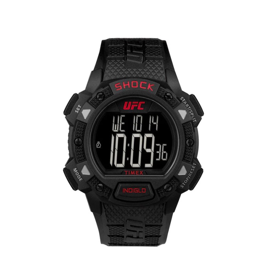 Watches Timex | Ufc Core Shock Digital 45Mm Resin Band Watch