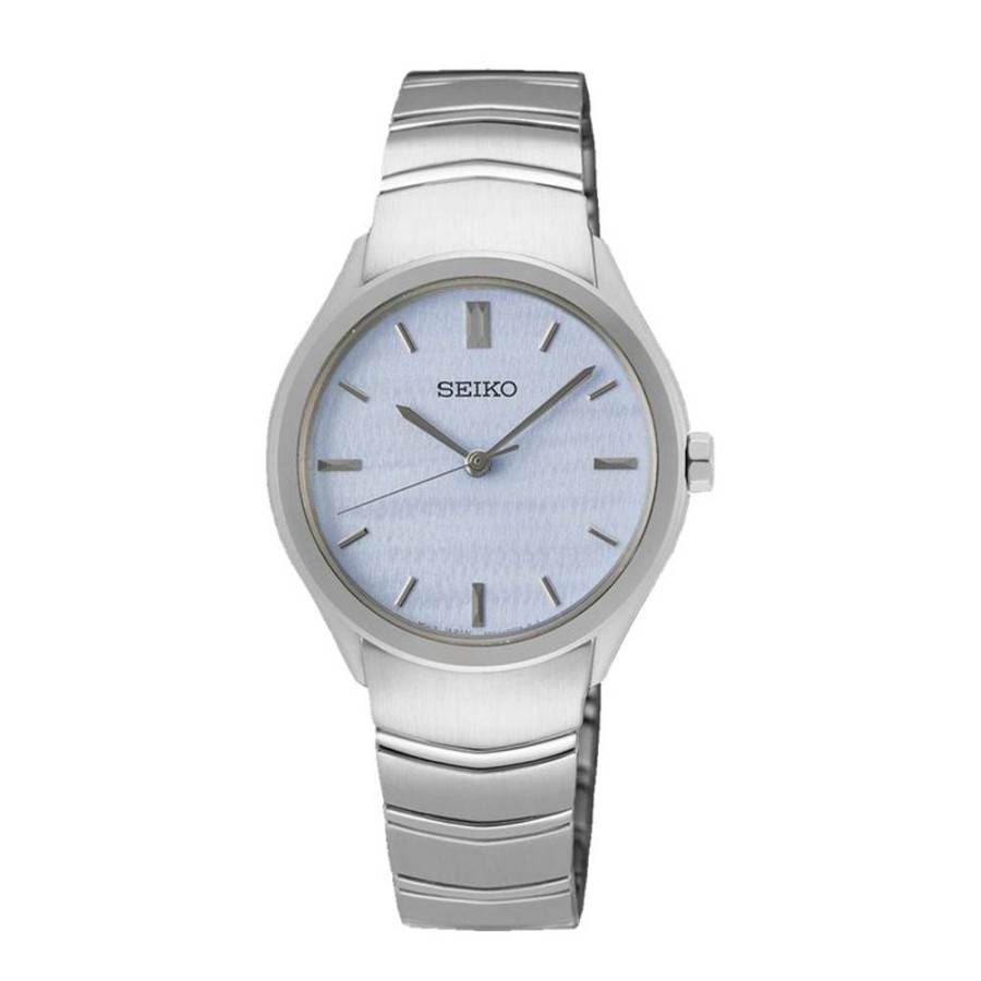 Watches Seiko | Stainless Steel Quartz Blue Dial Watch