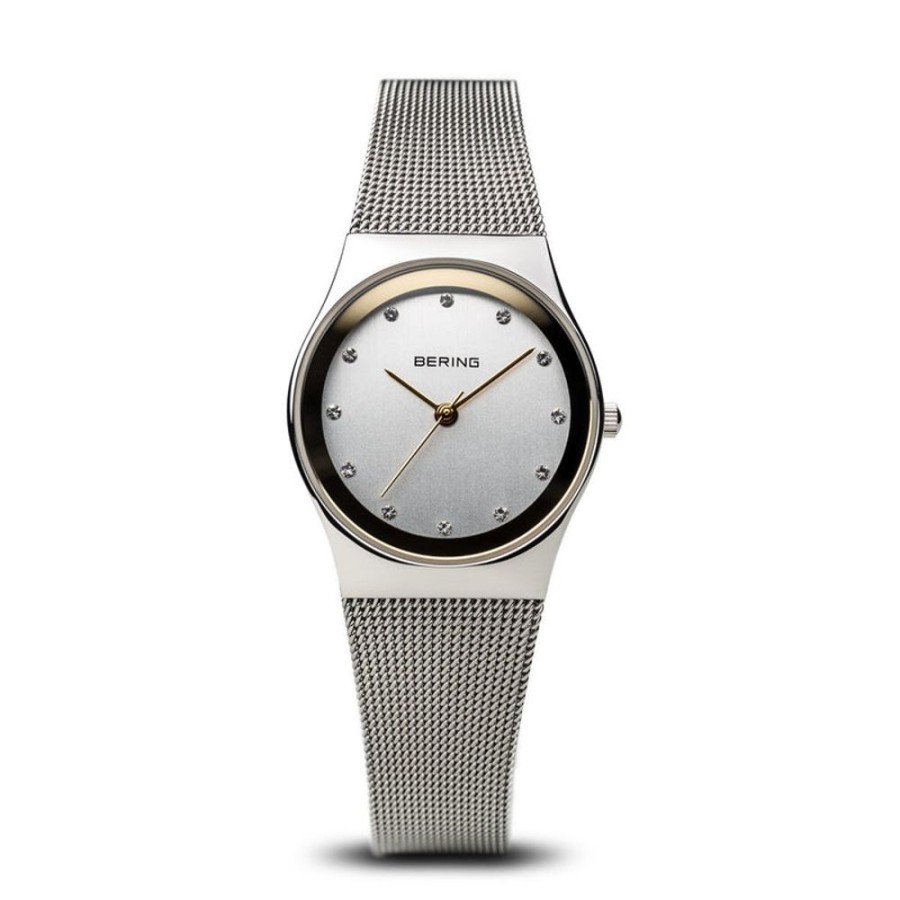 Watches Bering | Classic Polished Silver 27Mm Mesh Watch