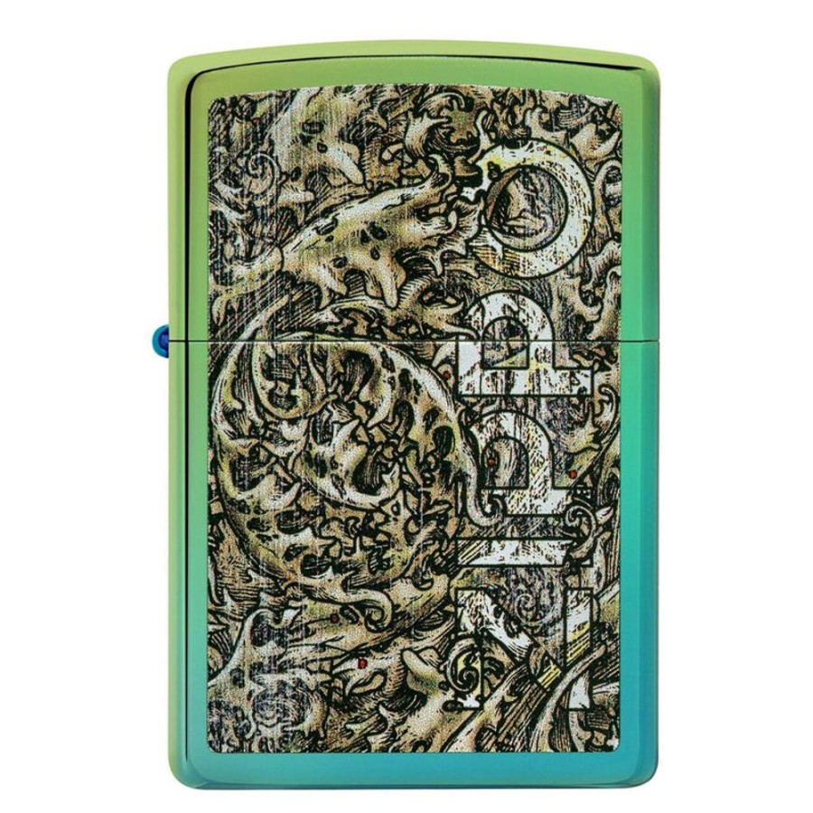 Accessories Zippo | Colour Logo Teal Lighter