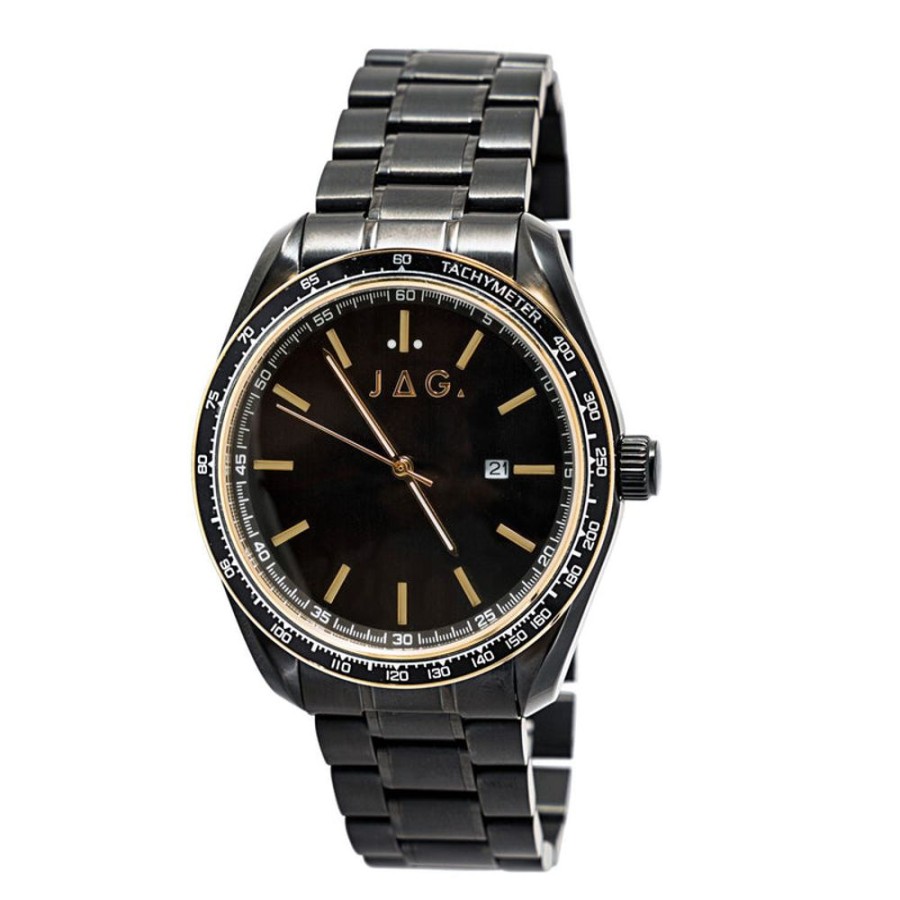 Watches Jag | Lonsdale Black Dial 44Mm Watch