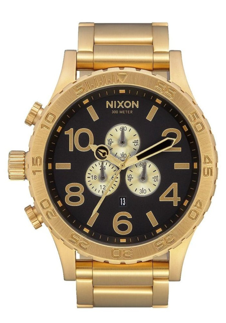 Watches Nixon | 51-30 Chrono All Gold And Black