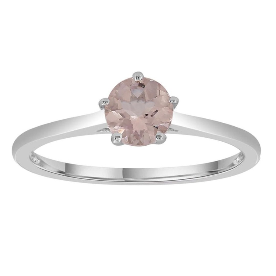 Jewellery Diamonds by WD | Morganite Ring In 9K White Gold