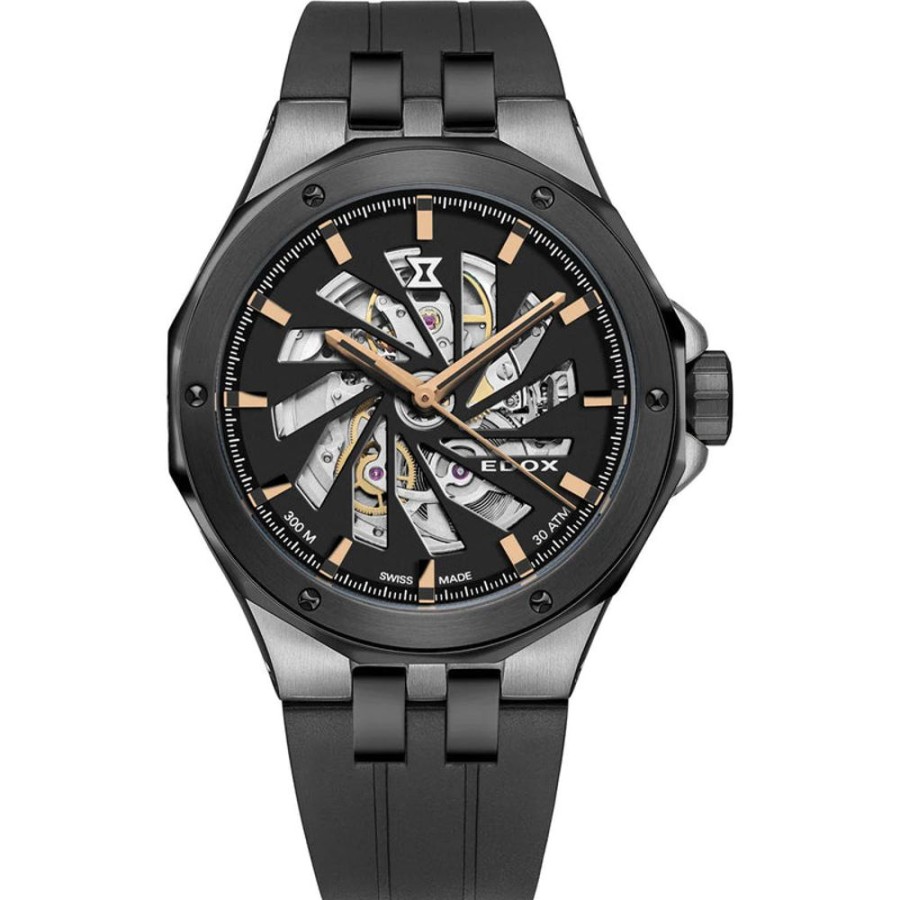 Watches Edox | Delfin The Original Automatic Black Dial