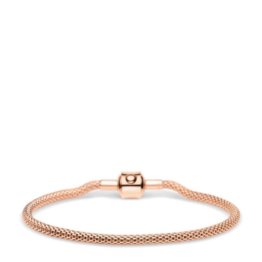 Jewellery Bering | Bering Arctic Symphony Rose Gold Bracelet Medium