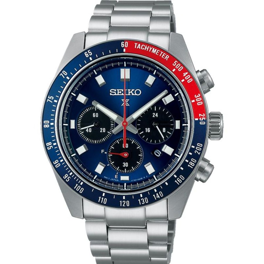 Watches Seiko Prospex | Solar Chronograph Blue Dial Watch