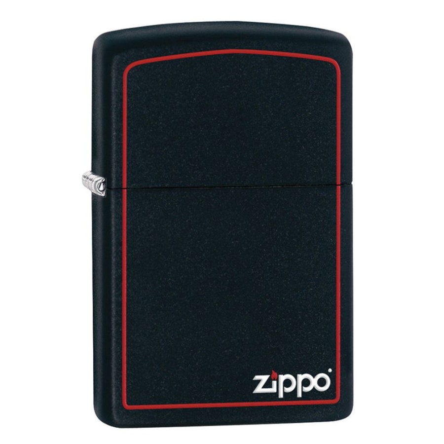 Accessories Zippo | 218Zb Black Matte With Print And Border Lighter