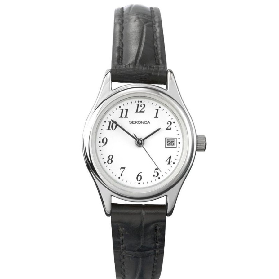 Watches Sekonda | Classic Leather Strap White Dial Watch