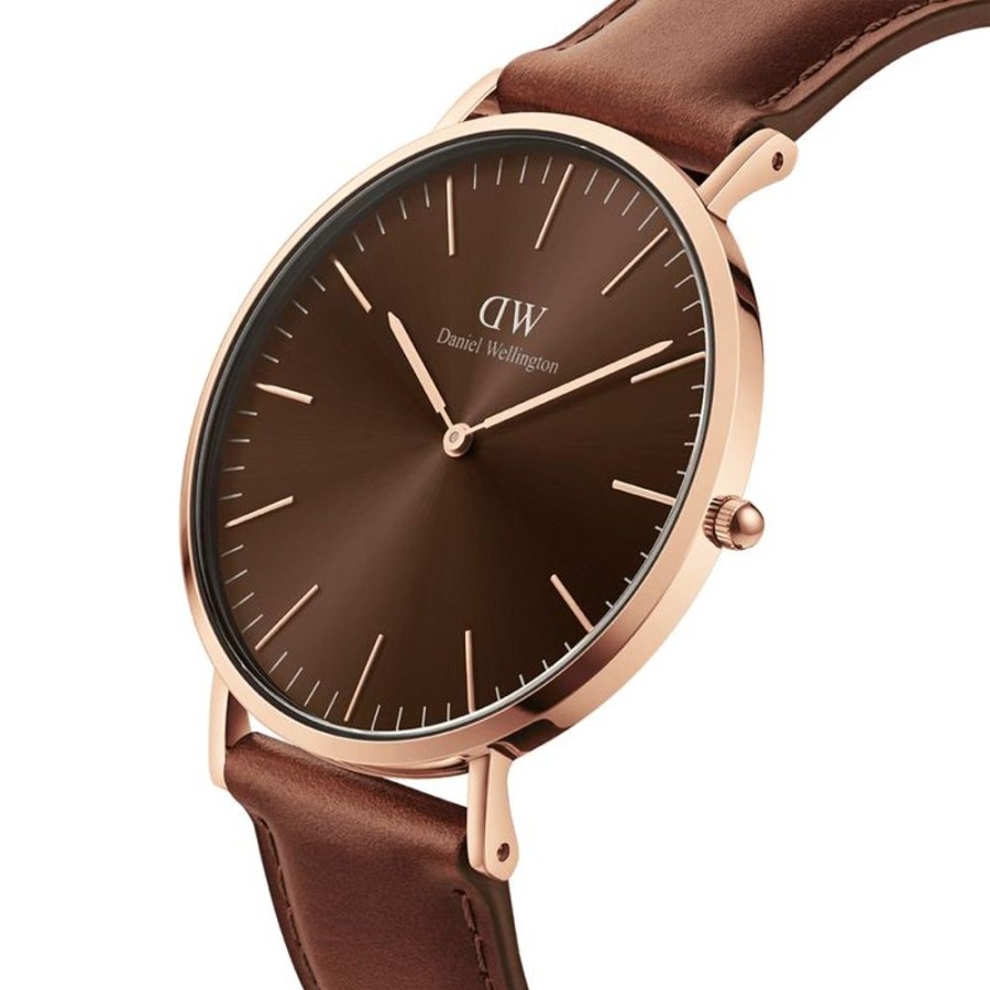 Watches Daniel Wellington | Classic 40Mm St Mawes Amber Watch