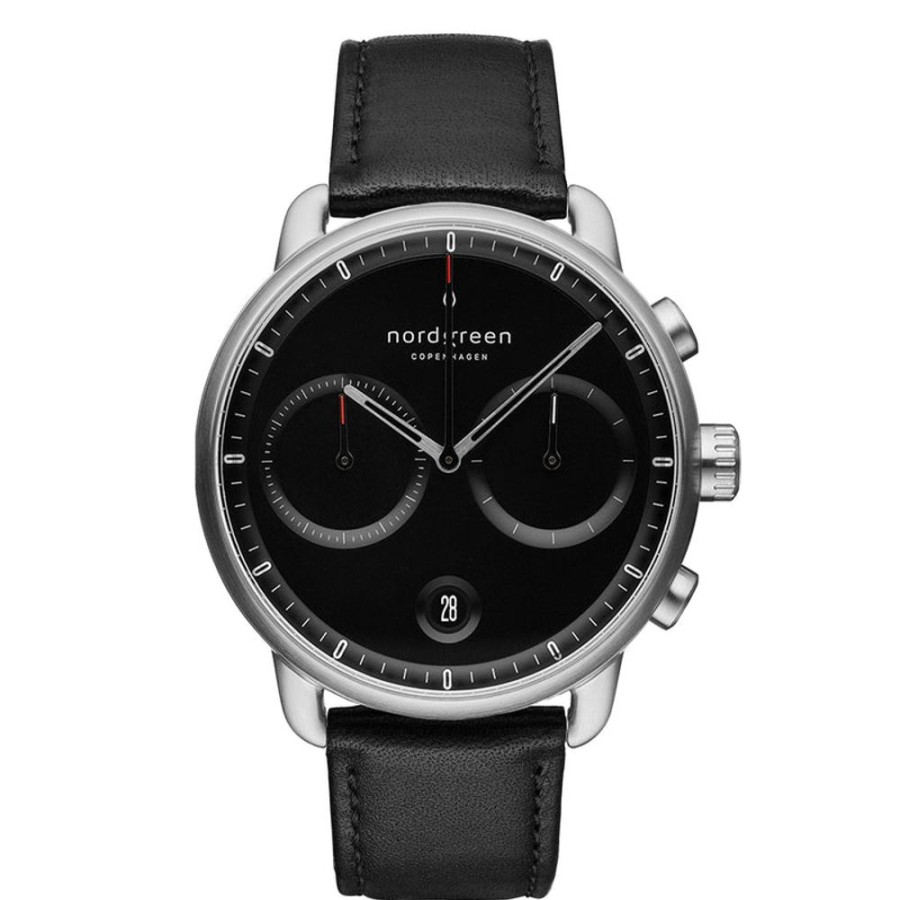 Watches Nordgreen | Pioneer 42Mm Steel Black Watch