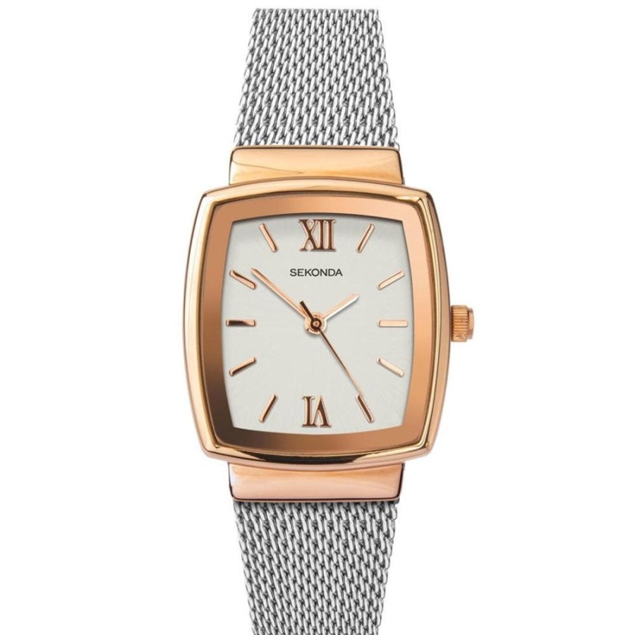 Watches Sekonda | Rose Gold And Silver Bracelet Watch