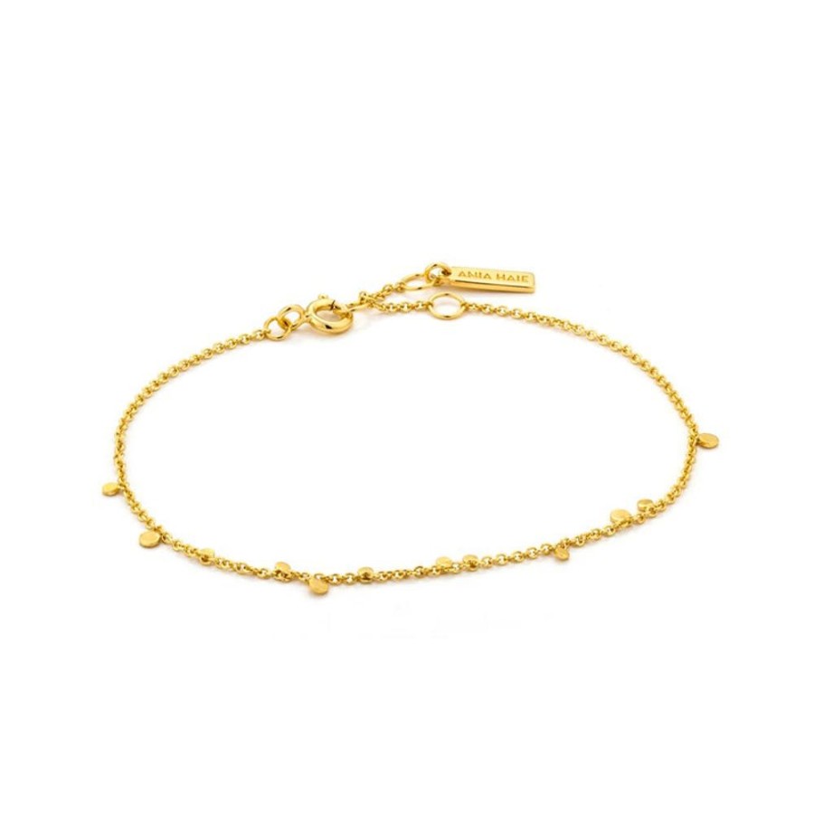 Jewellery Ania Haie | Geometry Mixed Discs Bracelet - Gold