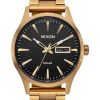 Watches Nixon | Sentry Solar Stainless Steel Black Dial