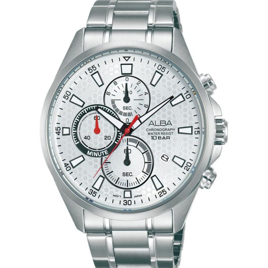 Watches Alba | Prestige Sports Chronograph Silver Dial