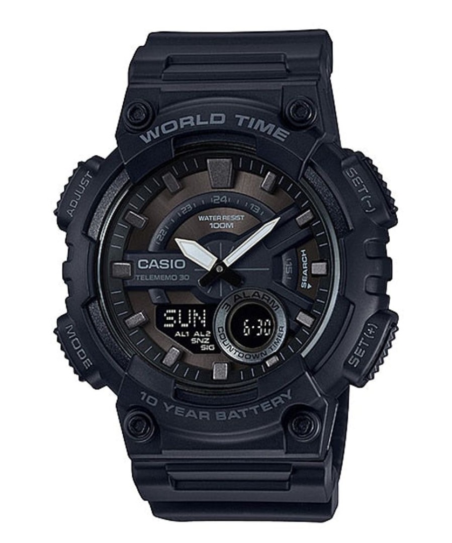 Watches Casio | Telememo World Time Alarm Digital Watch