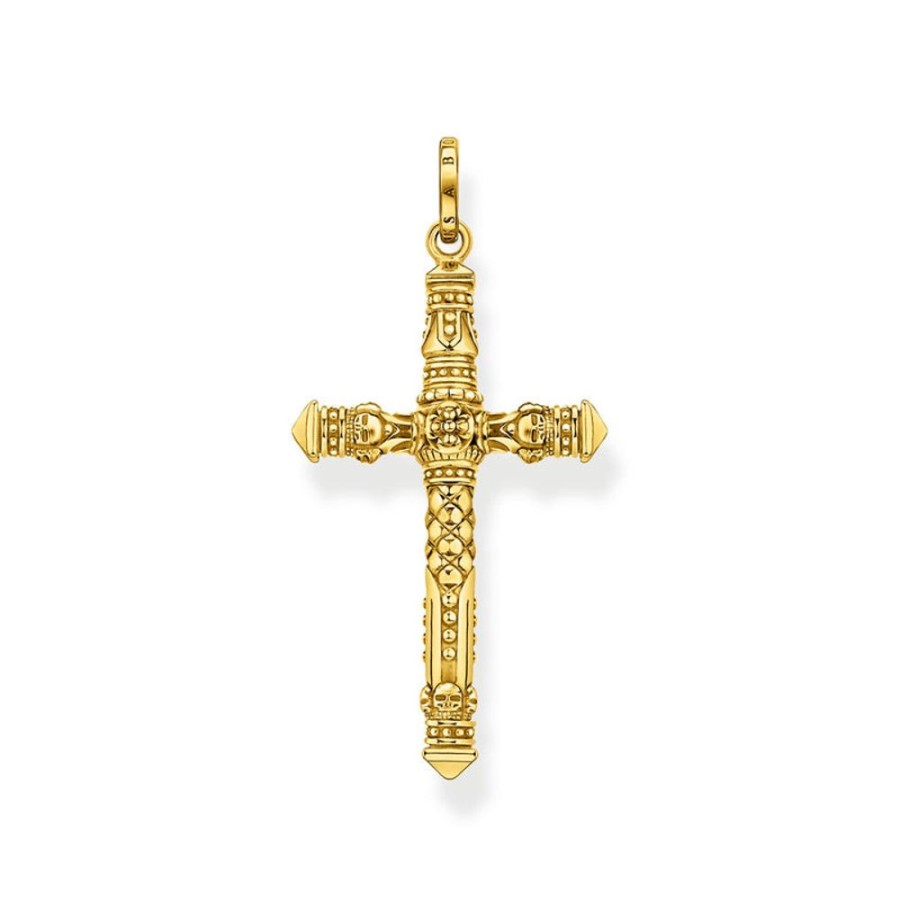 Jewellery Thomas Sabo | Thomas Sabo Pendant Cross Gold