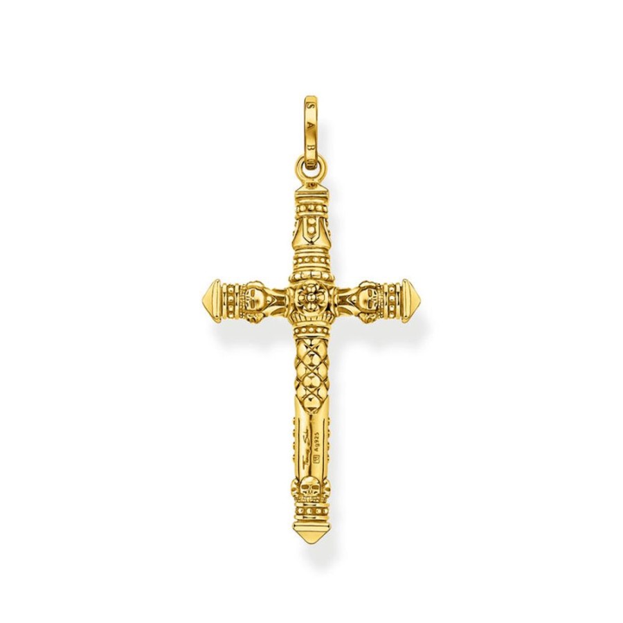 Jewellery Thomas Sabo | Thomas Sabo Pendant Cross Gold