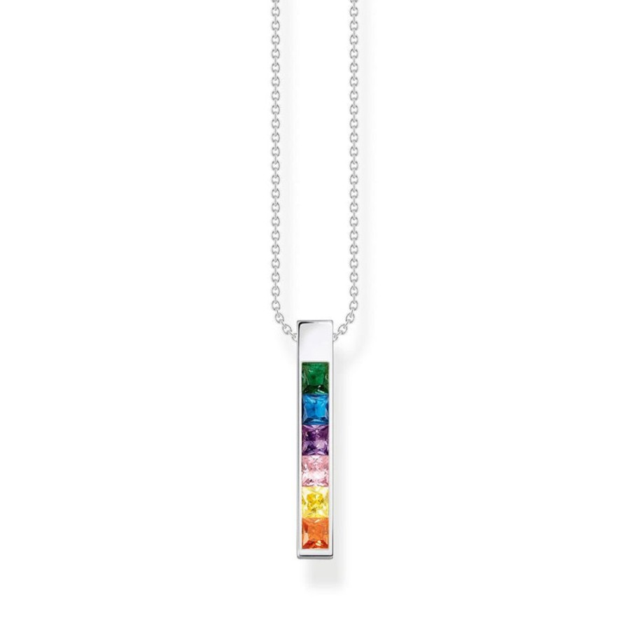 Jewellery Thomas Sabo | Thomas Sabo Necklace Colourful Stones Silver