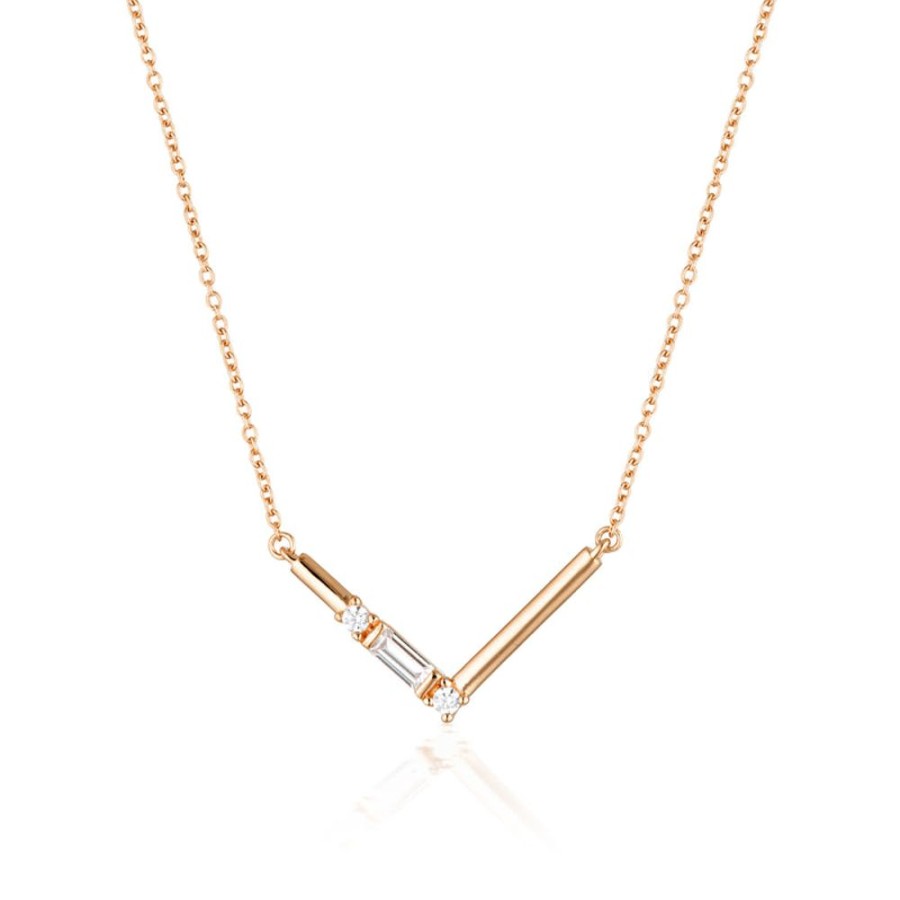 Jewellery Georgini | Georgini The Layered Edit Tiga Necklace Rose Gold