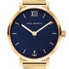 Watches Paul Hewitt | Modest Blue Lagoon Gold Mesh Watch