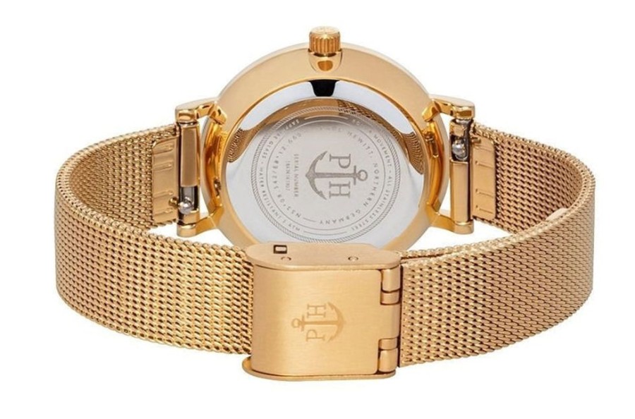 Watches Paul Hewitt | Modest Blue Lagoon Gold Mesh Watch