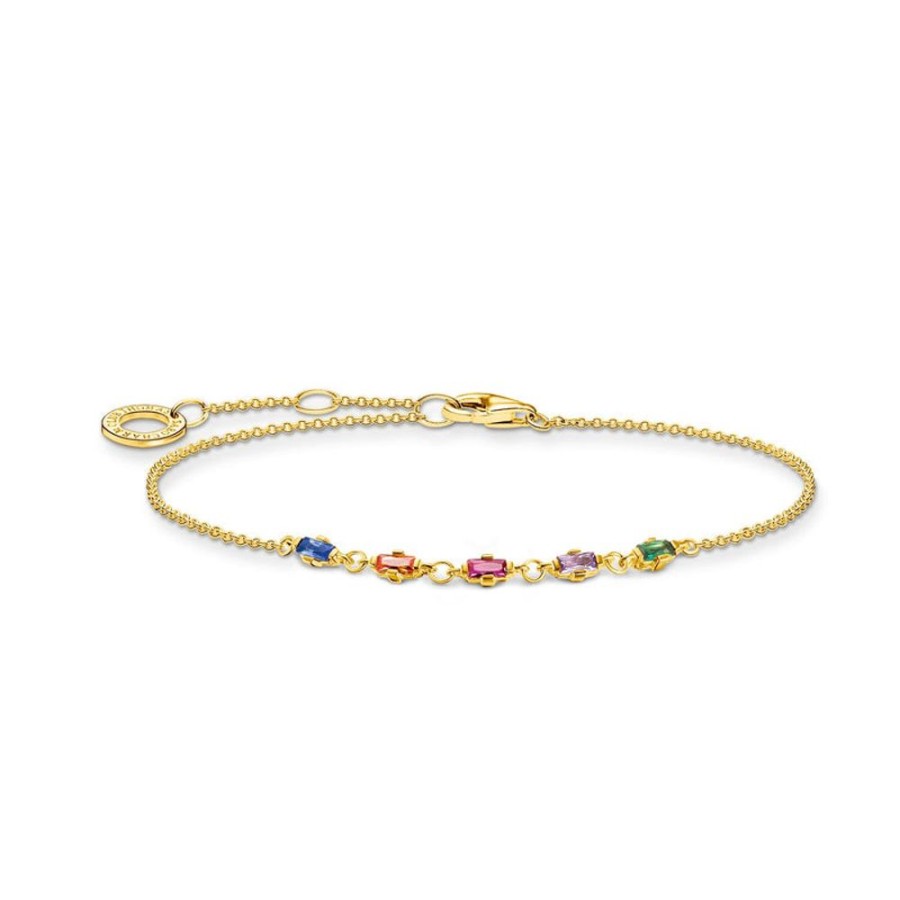 Jewellery Thomas Sabo | Bracelet Colourful Stones Gold