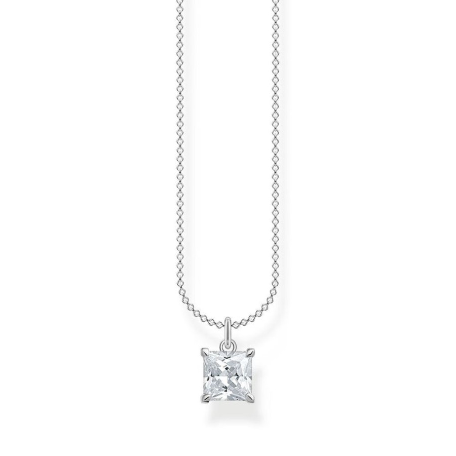 Jewellery Thomas Sabo | Necklace With White Stones Silver