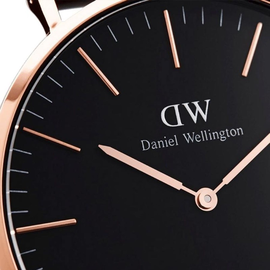 Watches Daniel Wellington | Classic 40Mm Cornwall Men'S Black Watch