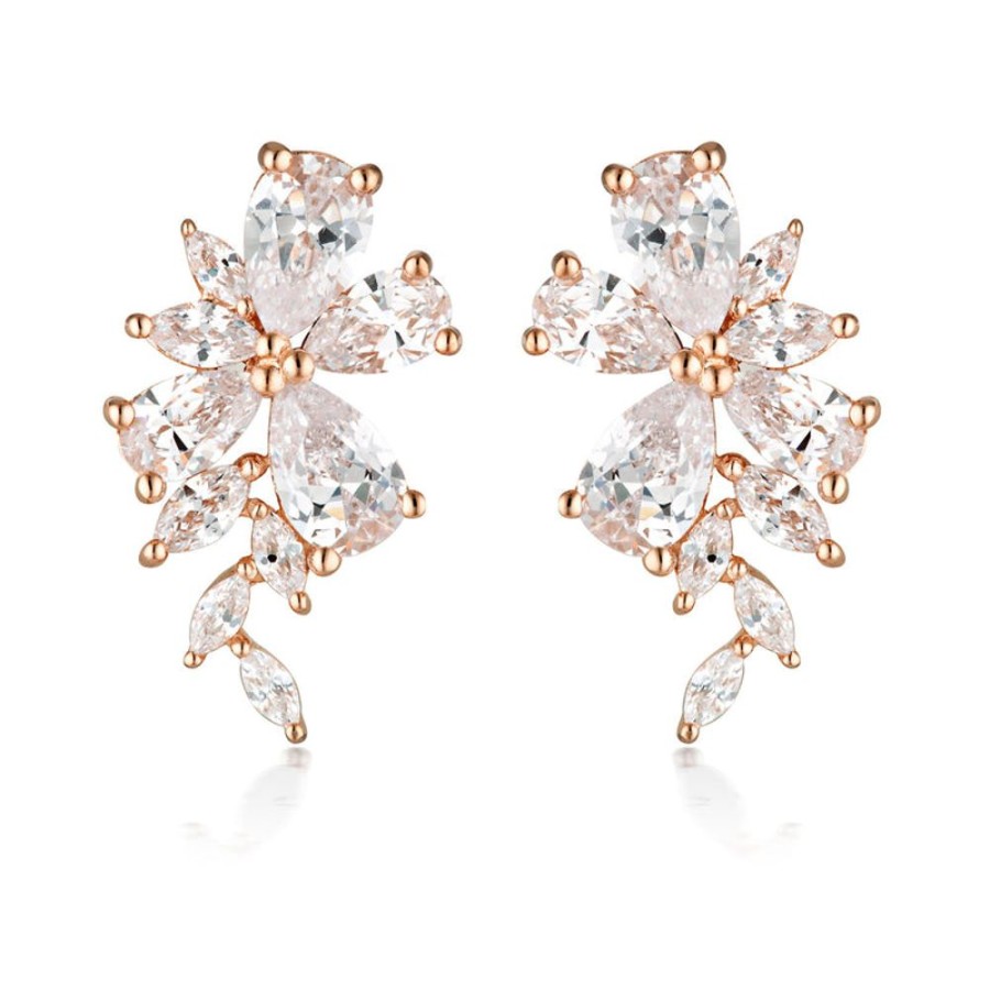 Jewellery Georgini | Georgini Iconic Bridal Hyacinth Earrings Rose Gold