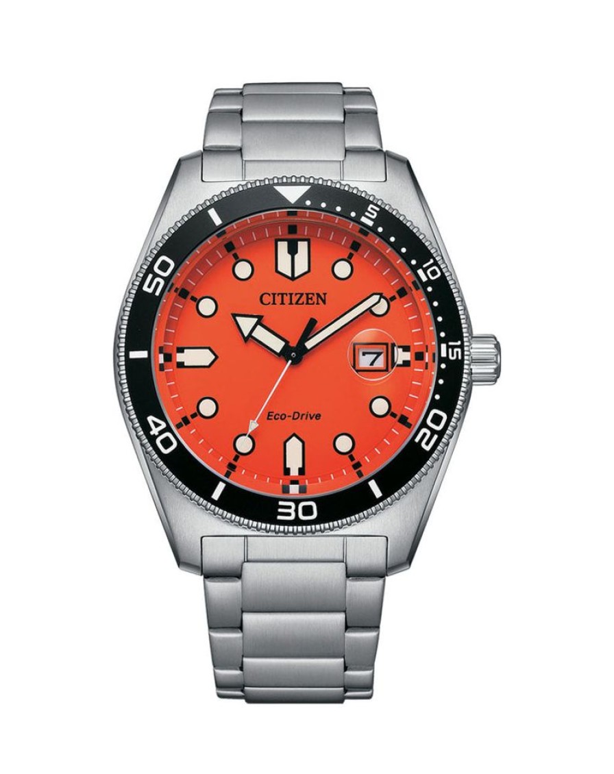 Watches Citizen | Eco-Drive Sport Orange Dial