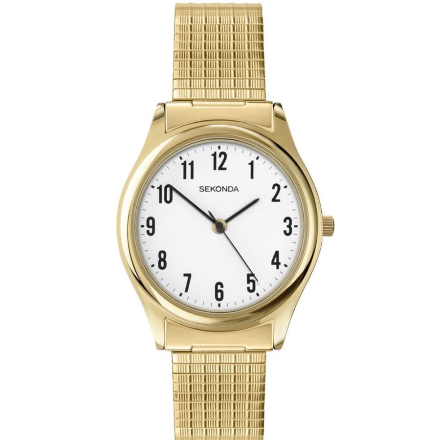 Watches Sekonda | Classic Gold Plated White Dial Watch