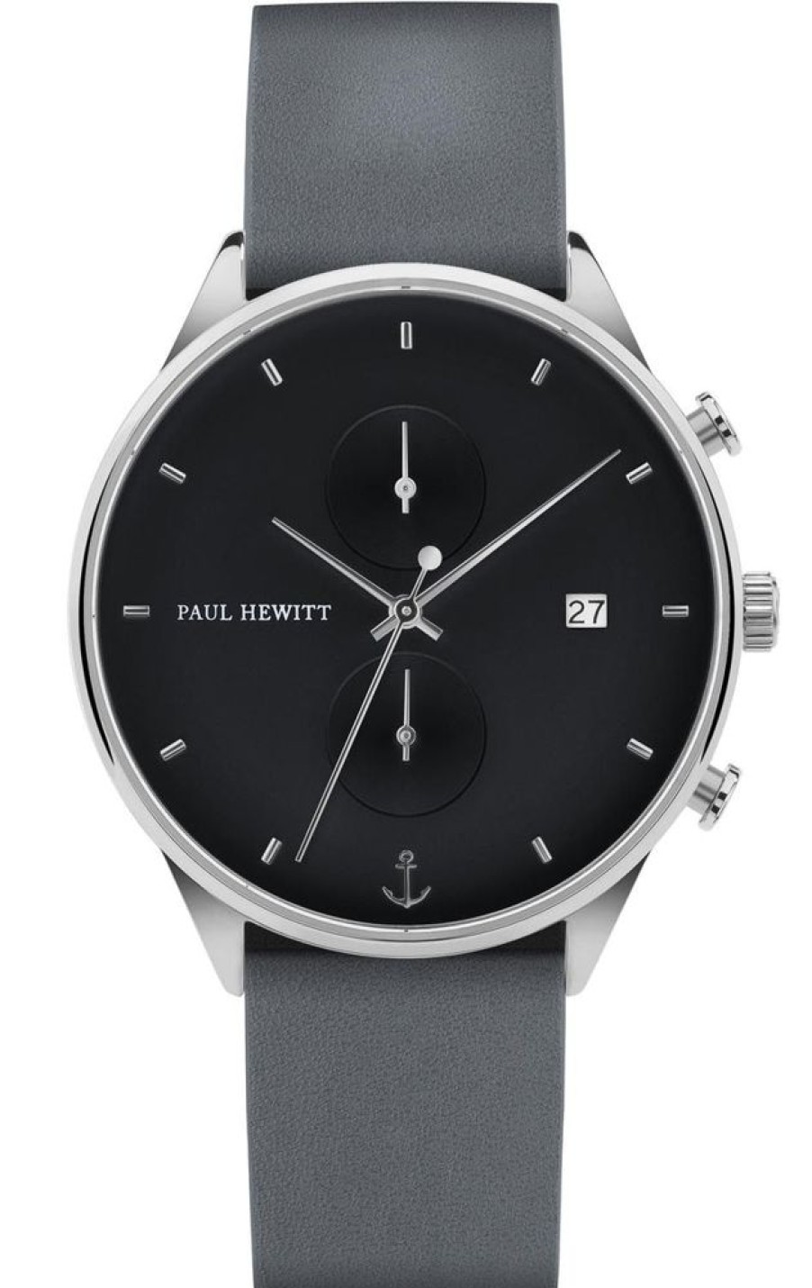 Watches Paul Hewitt | Chrono Midnight Ocean Silver Watch