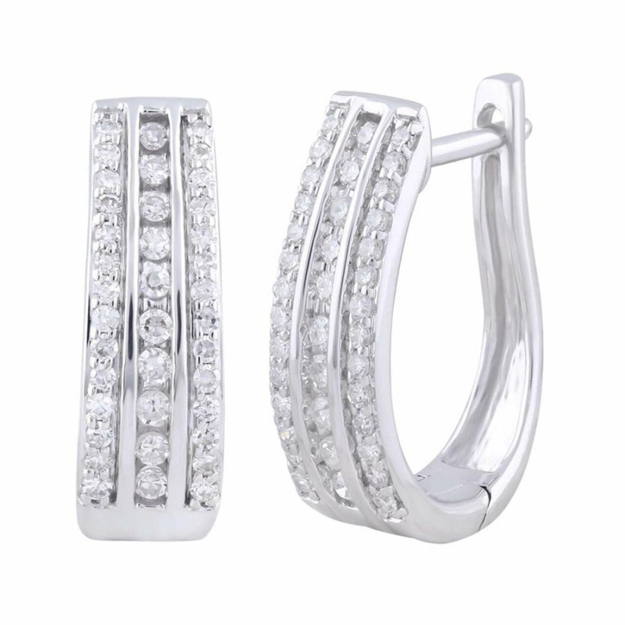 Jewellery Diamonds by WD | Huggie Earrings With 0.33Ct Diamond In 9K Yellow Gold